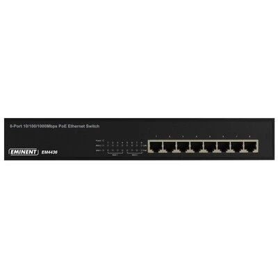 Eminent EM4436 8-Poorts Gigabit Switch, 8 PoE Poorten - Afbeelding 2